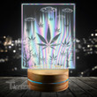 Weed Alien Hologram Custom Shape Led Light