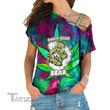 Weed dont care bear Cross Shoulder T-shirt