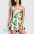 Weed Tropical Flamingo pattern Rompers For Women