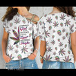 Cannabis Girl With Tattoos Pretty Eyes And Thick Thighs Cross Shoulder T-shirt