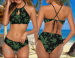 Weed Leaf Green Sexy Bikini 2-piece Bikini