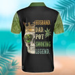 Weed Dad Smoker Skull Legend Polo Shirt All Over Print Polo Shirt