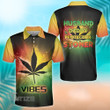 Weed vibes husband daddy protector stoner All Over Print Polo Shirt