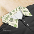 Weed Leaf Don't Care Bear Green Bear All Over Print Polo Shirt