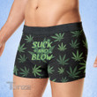 Weed Leaf Suck And Blow Men's Boxer Briefs