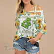 Sunflower weed dont care bear Cross Shoulder T-shirt