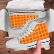 Orange Sunshine Unisex High Top Canvas Shoes