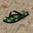 Weed Don't Care Bear Tropical Flip Flop
