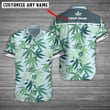 Weed leaf hawaiian pattern custom name All Over Printed Hawaiian Shirt Size S - 5XL