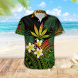 Weed Hawaiian Tropical Pattern Rasta All Over Printed Hawaiian Shirt Size S - 5XL