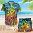 Mushroom Pattern Combo Summer Hawaiian Shirt and Shorts