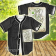 Weed leaf color pattern Baseball Shirt