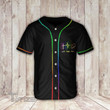 LGBT Flower Faith Hope Love Baseball Shirt