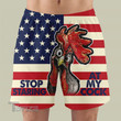 Stop staring at my cock 4th july Men Beach Shorts Size S - 3XL