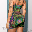 Mushroom Psychedelic Yoga Lace-Up Dress