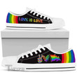 Love Is Love Lgbt Rainbow Flag Low Top Canvas Shoes