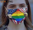 LGBT rainbow tear off Face Mask PM 2.5 3pcs