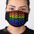 LGBT vegan rainbow color Face Mask PM 2.5 3pcs