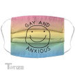 Gay And Anxious White Funny Face Mask PM 2.5 3pcs