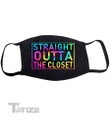 Straight Outta The Closet LGBT Rainbow Face Mask PM 2.5 3pcs