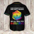 LGBT we all roll for initiative Baseball Shirt
