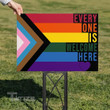LGBT everyone is welcome here Yard Sign