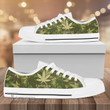 Weed leaf camo pattern Low Top Canvas Shoes