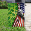 Weed leaf american flag Garden Flag, House Flag