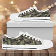 Mushroom camo pattern Low Top Canvas Shoes