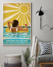 Summer Wine Beach Sun Some Girls Are Just Born With The Beach In Their Souls Wall Art Print Poster