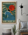 Swimming The Ocean Is Calling And I Must Go Wall Art Print Poster