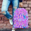 Mushroom Psychedelic Pattern Premium Fashion Backpack