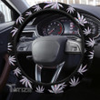 Weed Leaf Hologram Pattern Car Steering Wheel Cover