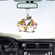 LGBT pride happy gnome Car Ornament