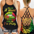 Weed roll me a blunt sunflower Criss-Cross Open Back Cami Tank Top