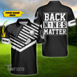 Golf back nines matter custom name All Over Print Polo Shirt