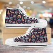 Mushroom Psychedelic Unisex High Top Canvas Shoes