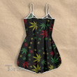 Weed Leaf Stoner Girl Rompers For Women