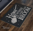 Halloween home is where you hang your broom Doormat