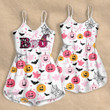 Breast cancer halloween boo Rompers For Women