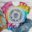 Hippie Imagine all the people living life in peace 3D All Over Printed Shirt, Sweatshirt, Hoodie, Bomber Jacket Size S - 5XL