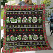Weed bear ugly christmas Premium Quilt Blanket Size Throw, Twin, Queen, King, Super King