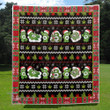 Weed bear ugly christmas Premium Quilt Blanket Size Throw, Twin, Queen, King, Super King