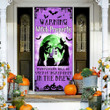 Witch halloween warning witch property Door Cover
