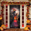 Witch halloween vinyl Door Cover