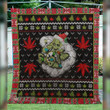 Weed dont care bear christmas Premium Quilt Blanket Size Throw, Twin, Queen, King, Super King