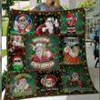 Weed santa claus merryjuana christmas Premium Quilt Blanket Size Throw, Twin, Queen, King, Super King