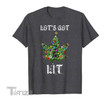 Christmas Tree Weed Leaf Pot Marijuana THC Gift Tee Graphic Unisex T Shirt, Sweatshirt, Hoodie Size S - 5XL