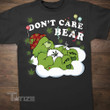 2024 New Year Don't Care Bear Graphic Unisex T Shirt, Sweatshirt, Hoodie Size S - 5XL