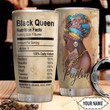 Black Queen Custom name 20Oz, 30Oz Stainless Steel Tumbler